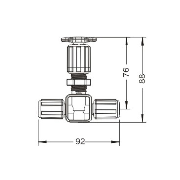 NV-13 series ultra-pure PFA needle valves